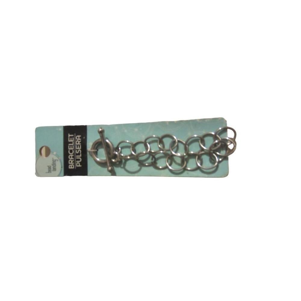 Bead Landing Silver Bracelet One Size